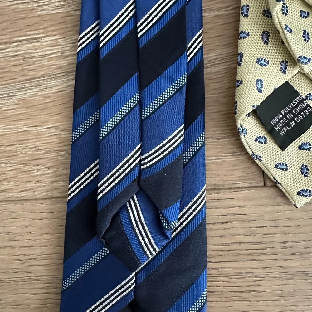 Elegant Kids Tie Set - Blue, Cream, Purple